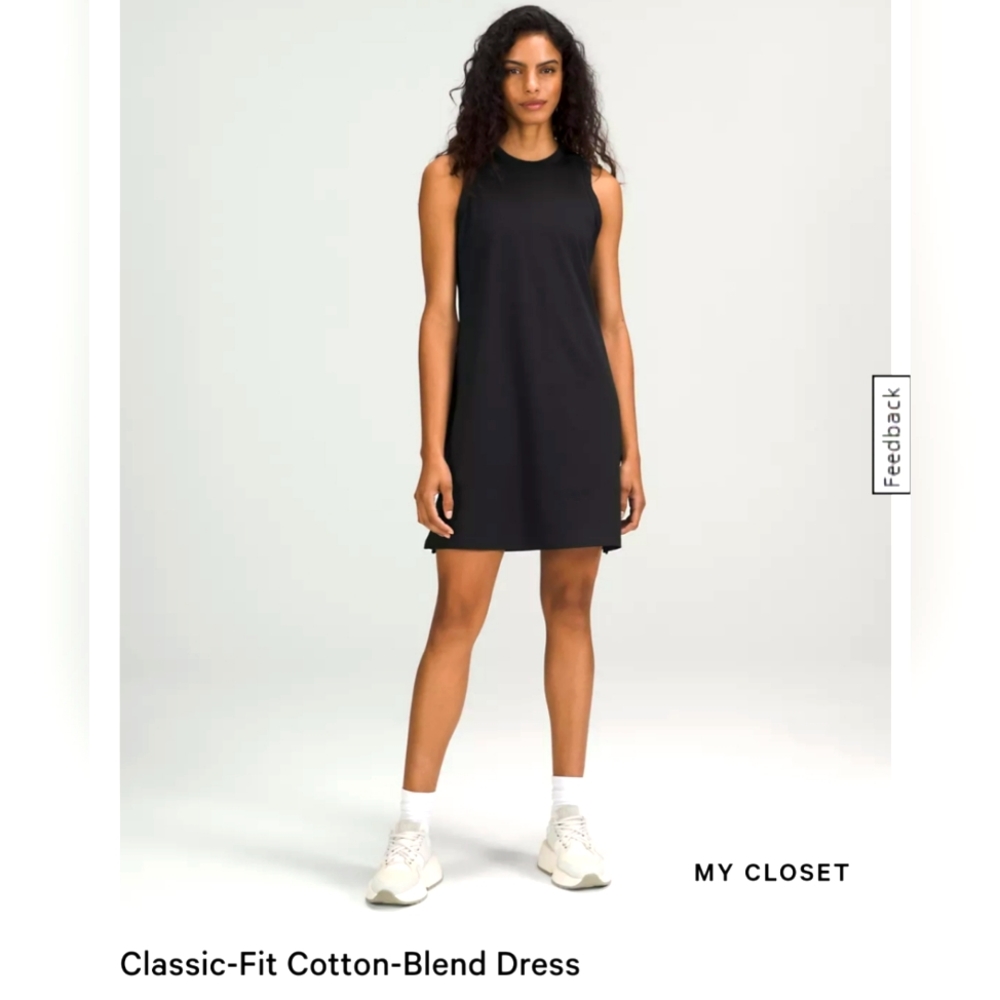 Classic-Fit Cotton-Blend Dress